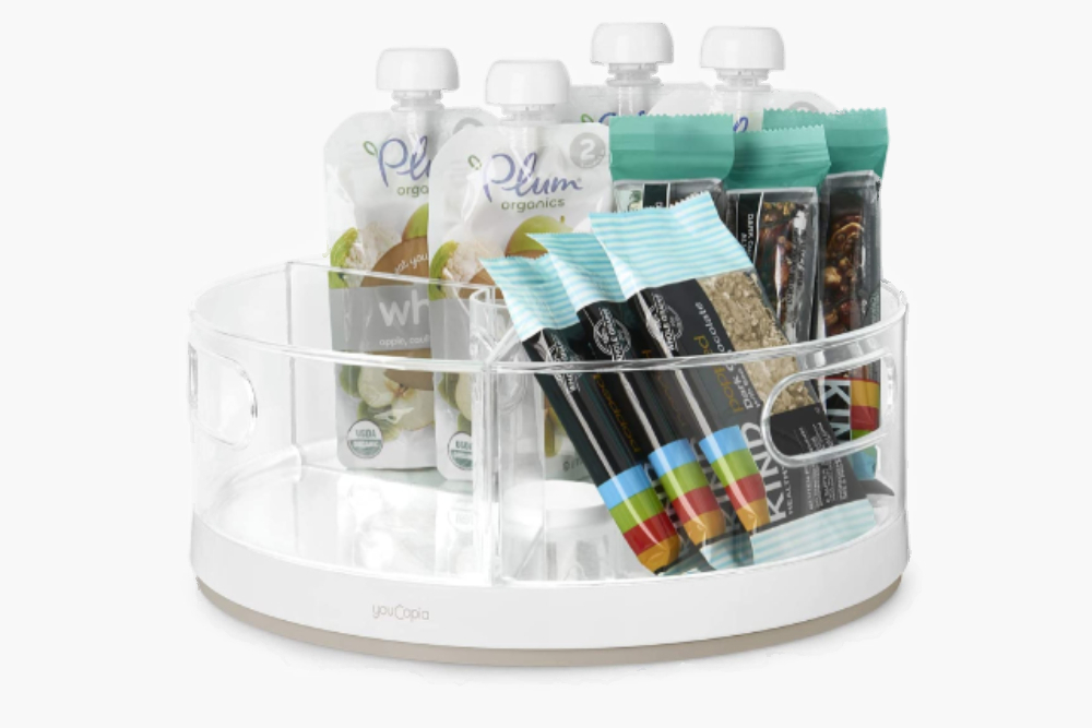 YouCopia Crazy Susan Turntable, Divided Lazy Susan Organizer image